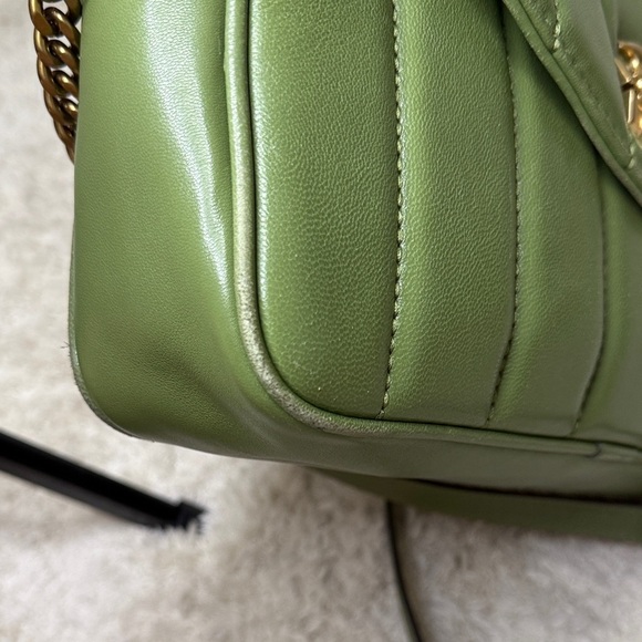 Tory Burch Olive Green Quilted Crossbody Bag - Picture 8 of 16
